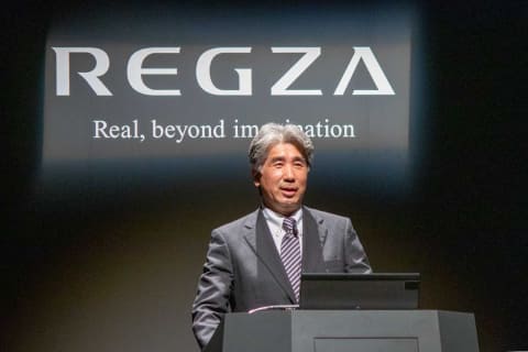 小栗旬、新レグザ映像エンジン“起動式”。「レグザのように進化していき