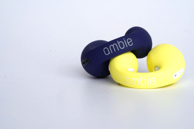 「AM-TW01」“colors” Navy(左)、Lemon Sorbet(右)