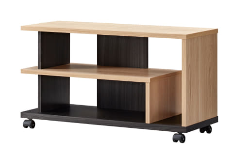 移動しやすいキャスター付き壁寄せTVスタンド。約2.7万円から - AV Watch