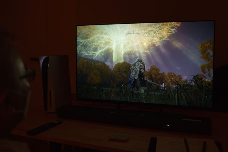 ストーリーの根幹でもある「黄金樹」。夜だとその姿は実に美しい<br><span class="fnt-70">©BANDAI NAMCO Entertainment Inc. / ©2022 FromSoftware, Inc.</span>