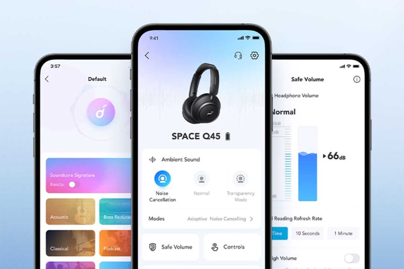 アプリでイコライザーなどをカスタマイズできる
