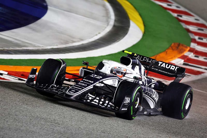 角田裕毅がドライブするスクーデリア・アルファタウリAT03<br><span class="fnt-70">(C)Getty Images / Red Bull Content Pool</span>