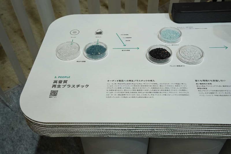 「高音質再生プラスチック」と、それを使った製品たち