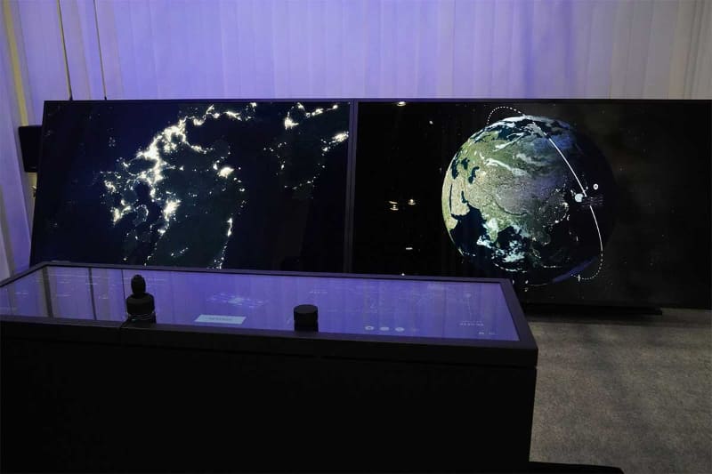 「宇宙撮影サービス」のデモンストレーション