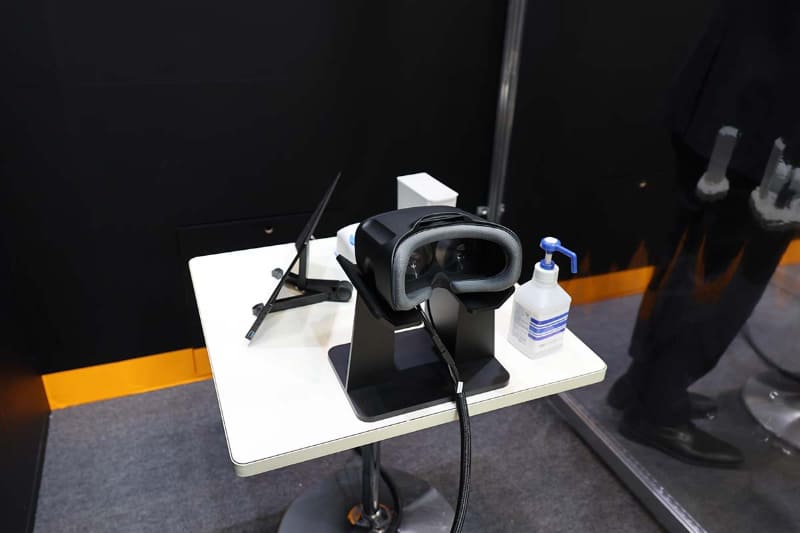 ライトフィールドHMDの体験ブース