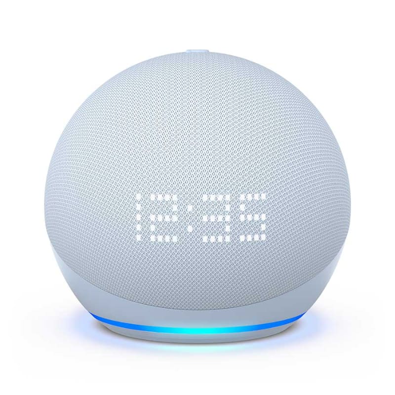 「Echo Dot with clock(第5世代)」クラウドブルー