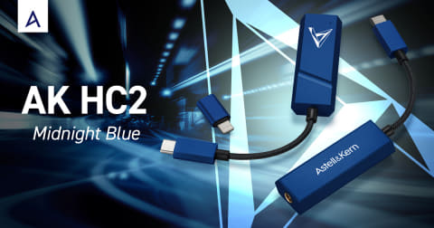 アンプ AK HC2 Astell&KernのUSB DACアンプ「HC2」に限定色Midnight Blue - AV