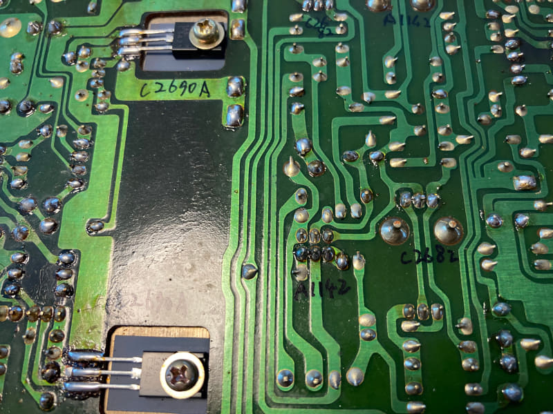 10年前の修理のメモ書きが残っている