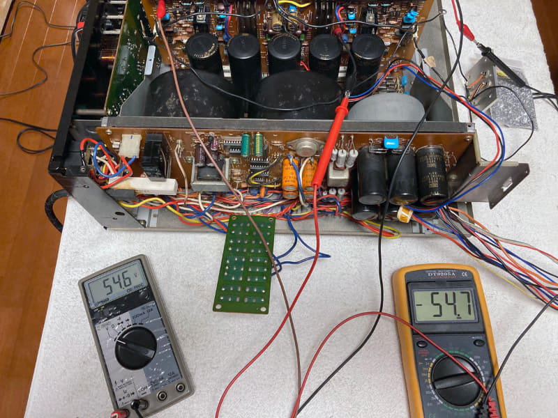 コンデンサーやトランジスタを予防交換して、試験運転