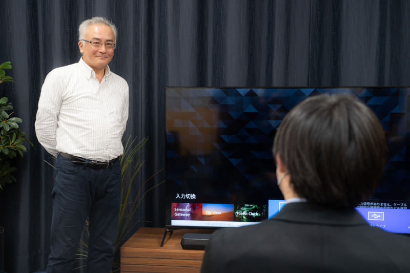 鳥居氏から「Panorama 3」のレクチャーを受けながら、音を聴いてみた