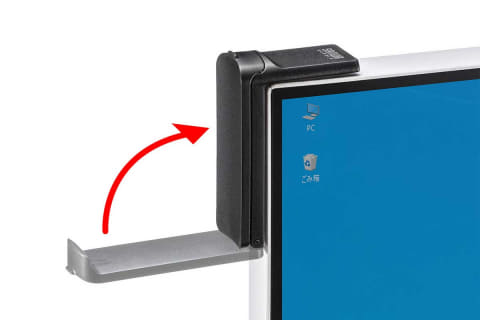 モニター横にヘッドセットを吊るせる、粘着テープ式フック - AV Watch