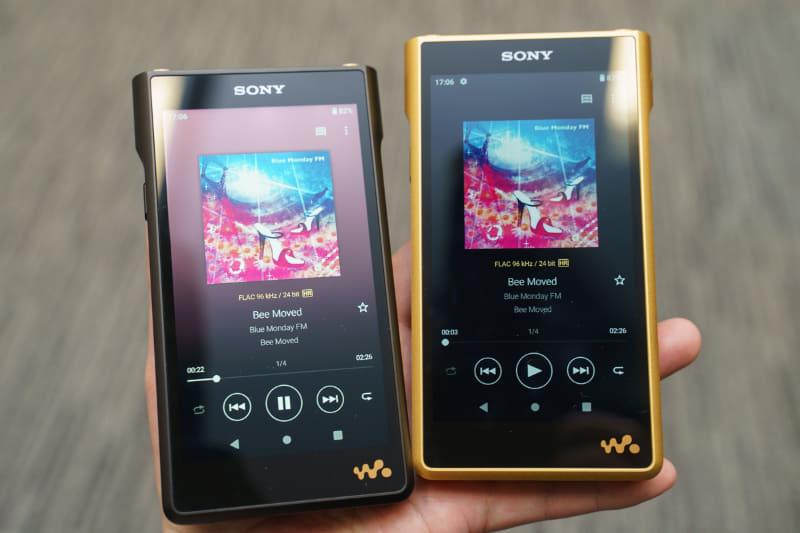 左から「NW-WM1AM2」、「NW-WM1ZM2」