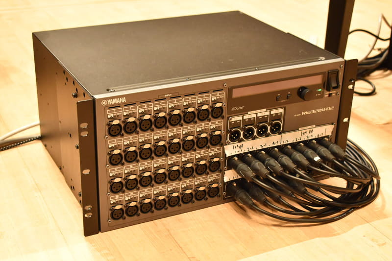 Danteを受けるI/O Rack