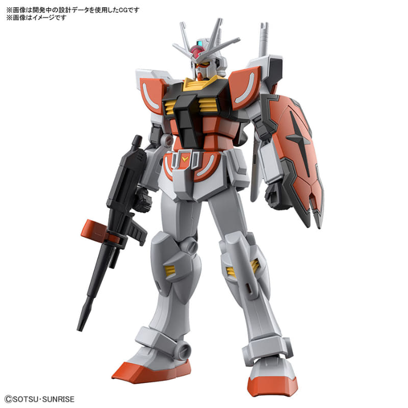 ENTRY GRADE 1/144 ラーガンダム。10月発売予定、1,100円。『ガンダムビルドメタバース』の主人公機ラーガンダムが“簡単組み立て×ハイクオリティ”の「ENTRY GRADE」で登場。組み立ての際に道具は不要、特徴的な模様もパーツ分割で色分けを再現し誰でも簡単に組み立てが可能。少数パーツでありながら抜群の可動域を搭載、自由自在にポージングが決まる<Br><span class="fnt-70">(C)創通・サンライズ</span>