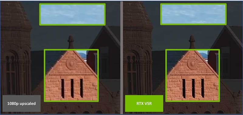 「RTX Video Super Resolution」の適用例
