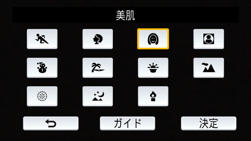 SCN内の撮影モード