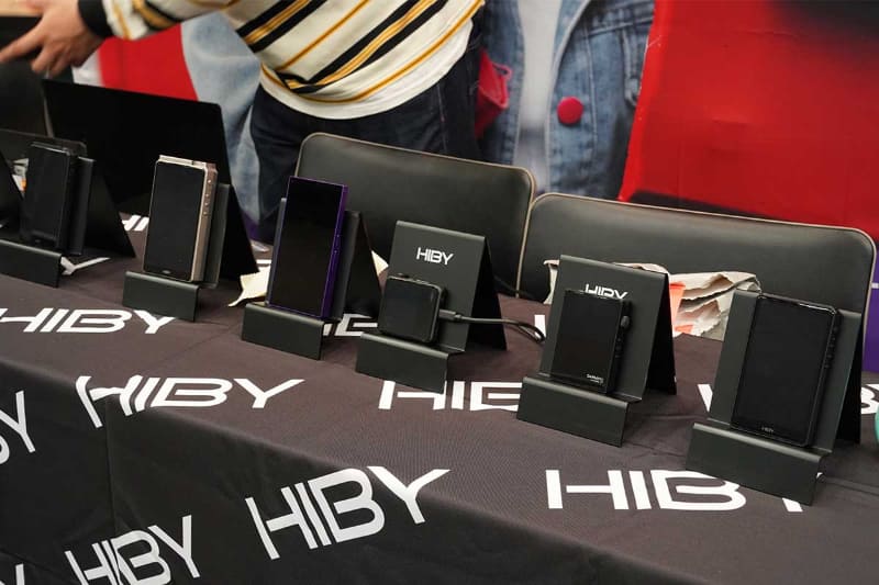 Hiby Musicのブース