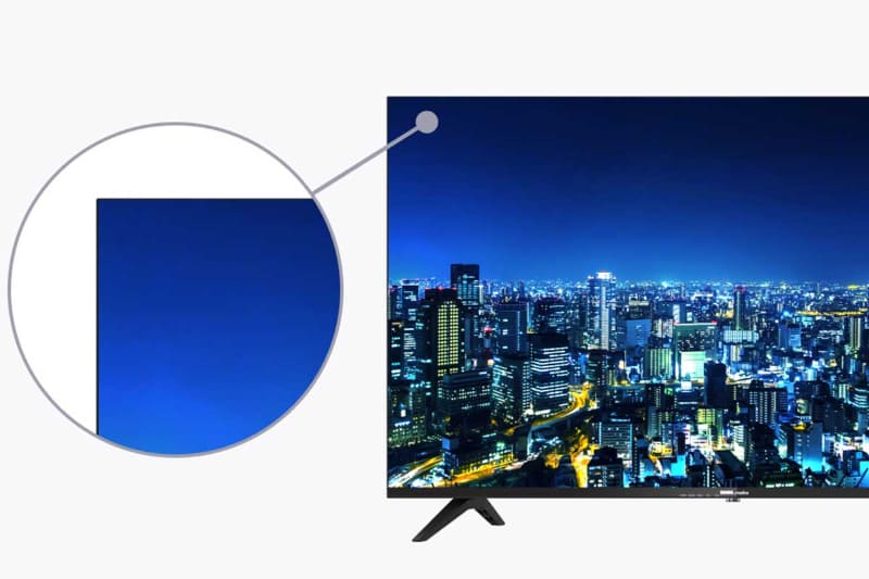 ナローベゼルを採用