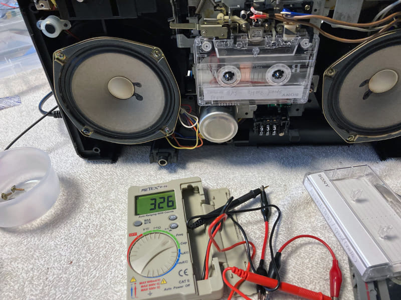 テープのスピードも調整