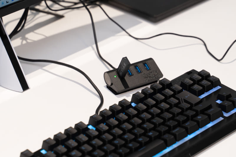 PlayStation Link用のUSBドングル。PS5はもちろん、PCやMacでも利用可能