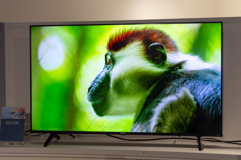 50型4K液晶テレビ「50A6K」。50型のみVAパネルを採用