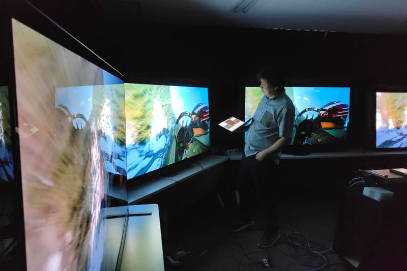 視聴テストの様子