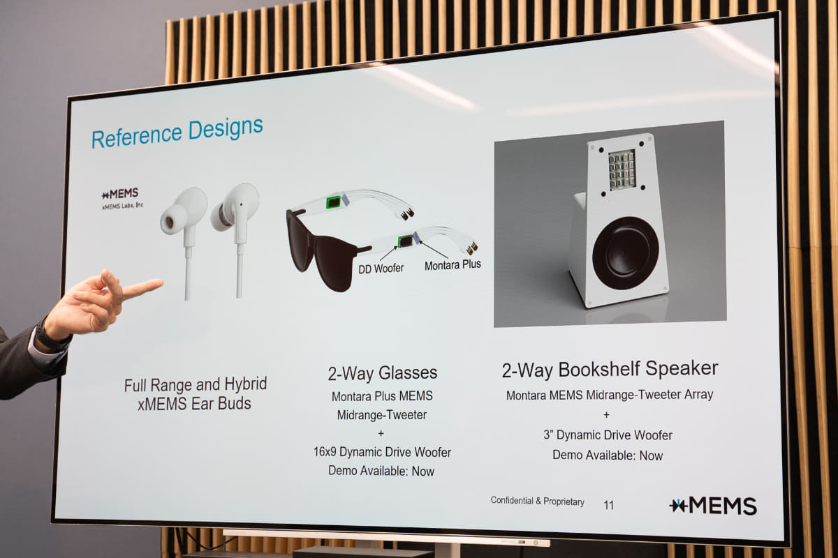 リファレンスデザインとしてスピーカーも提案されている