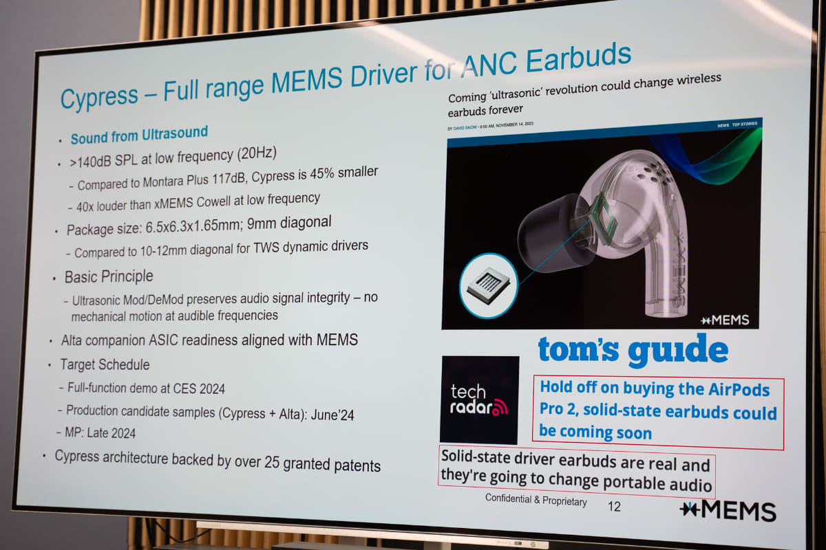 まったく新しいMEMSドライバー「Cypress」も今後登場予定