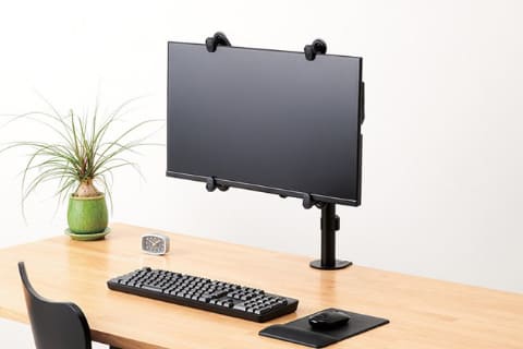 【中古美品】モニターアーム VESA / 非VESA両対応 VETESA モニター アーム VESA対応 10-32インチ ガス式 角度調節 回転