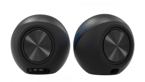 クリエイティブ、大型ドライバ&RGBライトの球形スピーカー - AV Watch