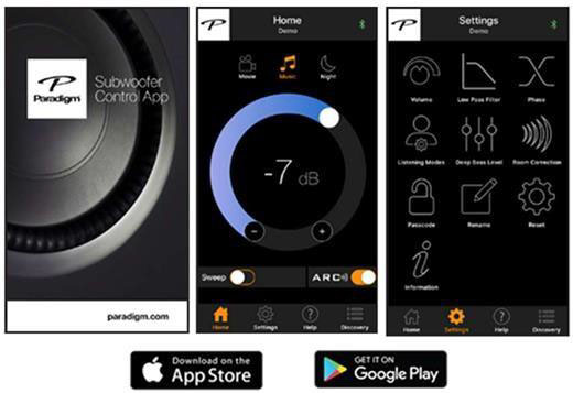 Paradigm Subwoofer Control