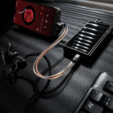 LUXURY&PRECISION、Y字型電源分離のセパレートUSB OTGケーブル