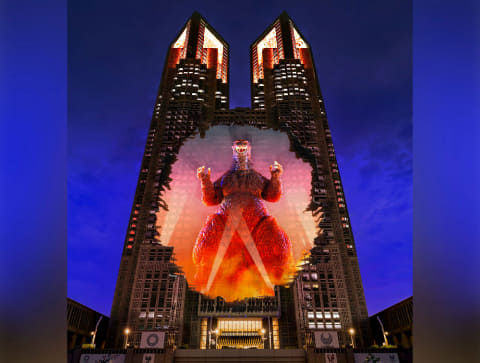 貴重 貿易センタービルを破壊するゴジラ 貴重 貿易センタービルを破壊