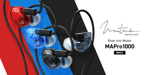 イヤホン MAPro1000(Red)+4.4-MMCX Cable MAPro1000 Cable 4.4｜Maestraudio｜株式会社アユート PCパーツ
