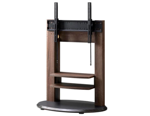 WALL木製テレビスタンド　ブラウン キャスター付きで掃除もしやすい木製壁寄せテレビスタンド - AV Watch