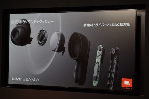 JBL、新ドライバやモニタ付き充電ケース付属“新スタンダードTWS”「LIVE