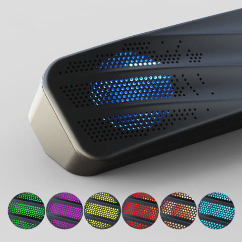 3278円のLED搭載Bluetoothスピーカー。USB1本で給電＆有線再生も - AV