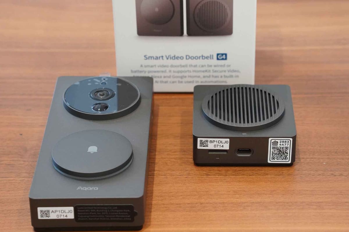 「スマートビデオドアベル G4」バッテリー駆動のHomekitセキュアビデオドアベルだという