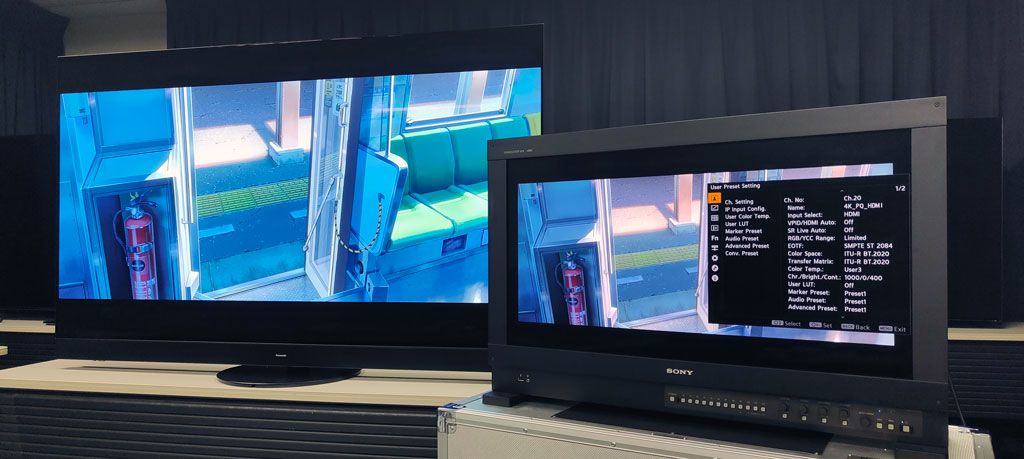 マスターモニターには、ソニー「BVM-HX3110」を使用