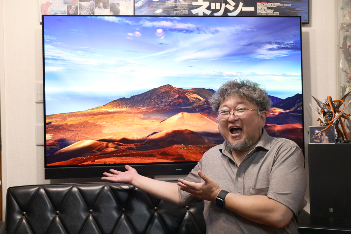 4K有機ELビエラ「TH-65MZ2500」にご満悦の樋口監督
