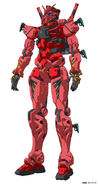 赤いガンダム(型式番号：gMS-α)：U.C.0085、突如としてサイド6に現れクランバトルに参加する。<br><span class="fnt-70">(C)創通・サンライズ</span>