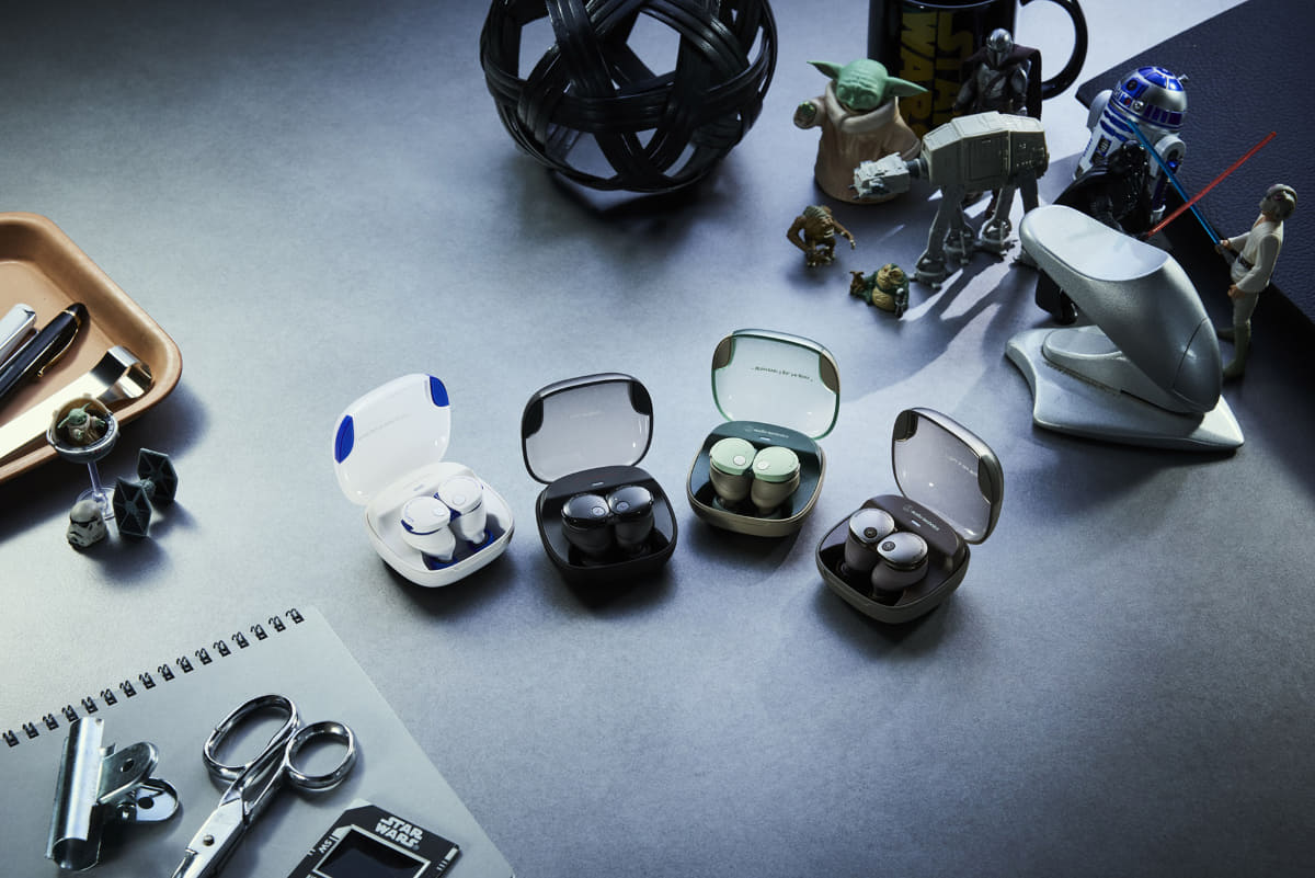 左から「ATH-CKS50TW2 R2」「ATH-CKS50TW2 DV」「ATH-CKS50TW2 GG」「ATH-CKS50TW2 ML」