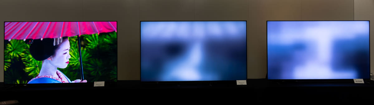 同じく部分駆動のデモ写真。X90Lでは何が映っているか判別できないが、BRAVIA 5は人影のように見えるくらいまで細かく制御できていることが分かる