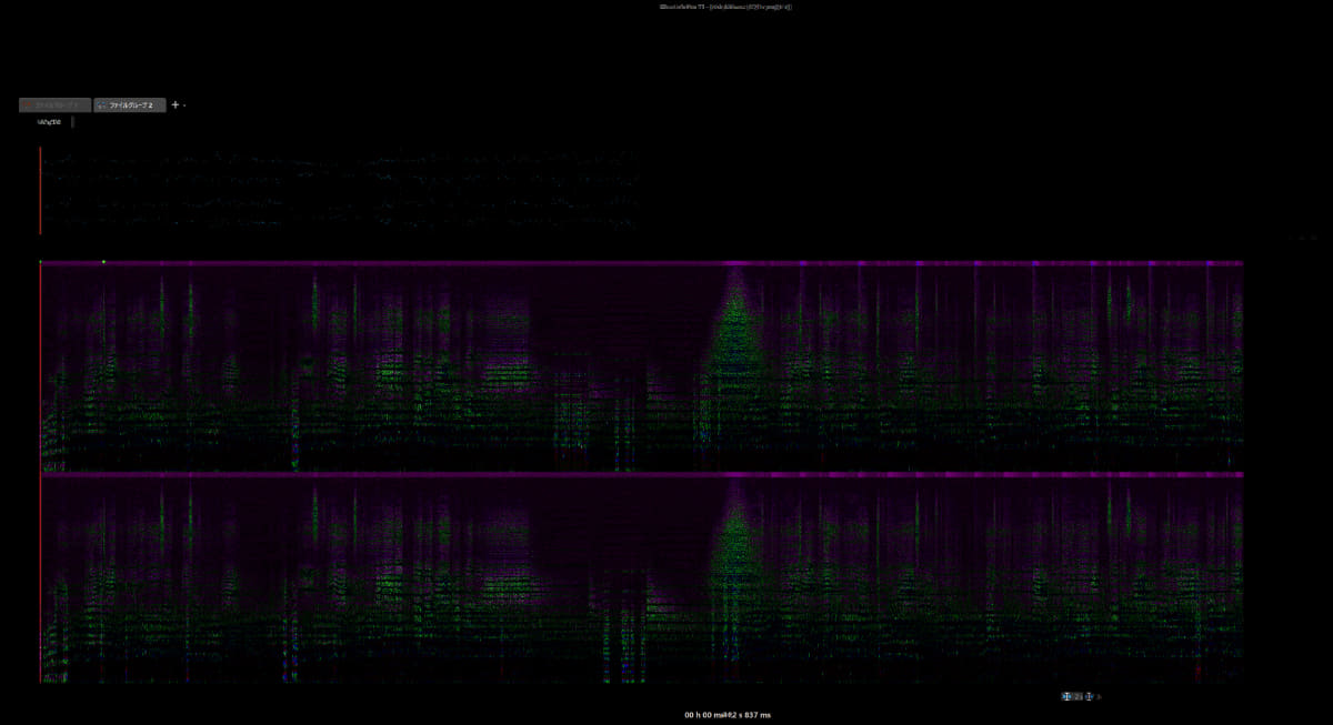 オリジナルと「LC3 128kbps」の差分