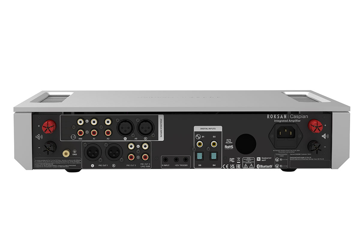 「Caspian 4G Integrated Amplifier」の背面