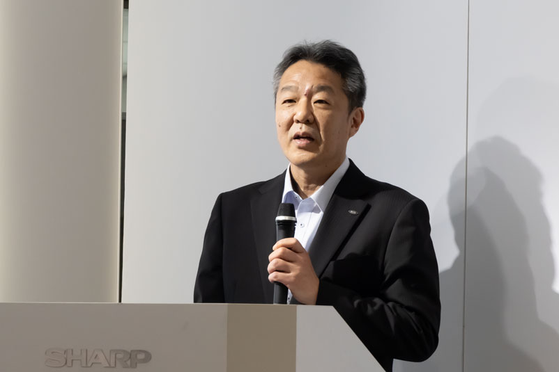 シャープ株式会社 TVシステム事業本部 国内事業部 事業部長 高橋秀行氏