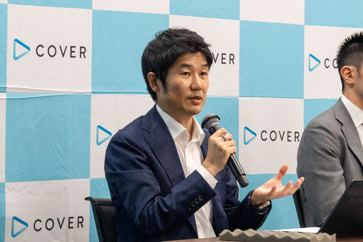 カバー代表取締役社長CEO 谷郷元昭氏