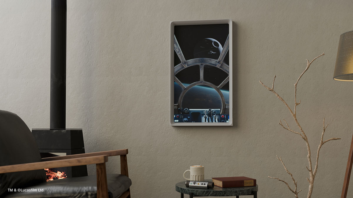 専用デコレーション「ミレニアム・ファルコン」を使ったところ