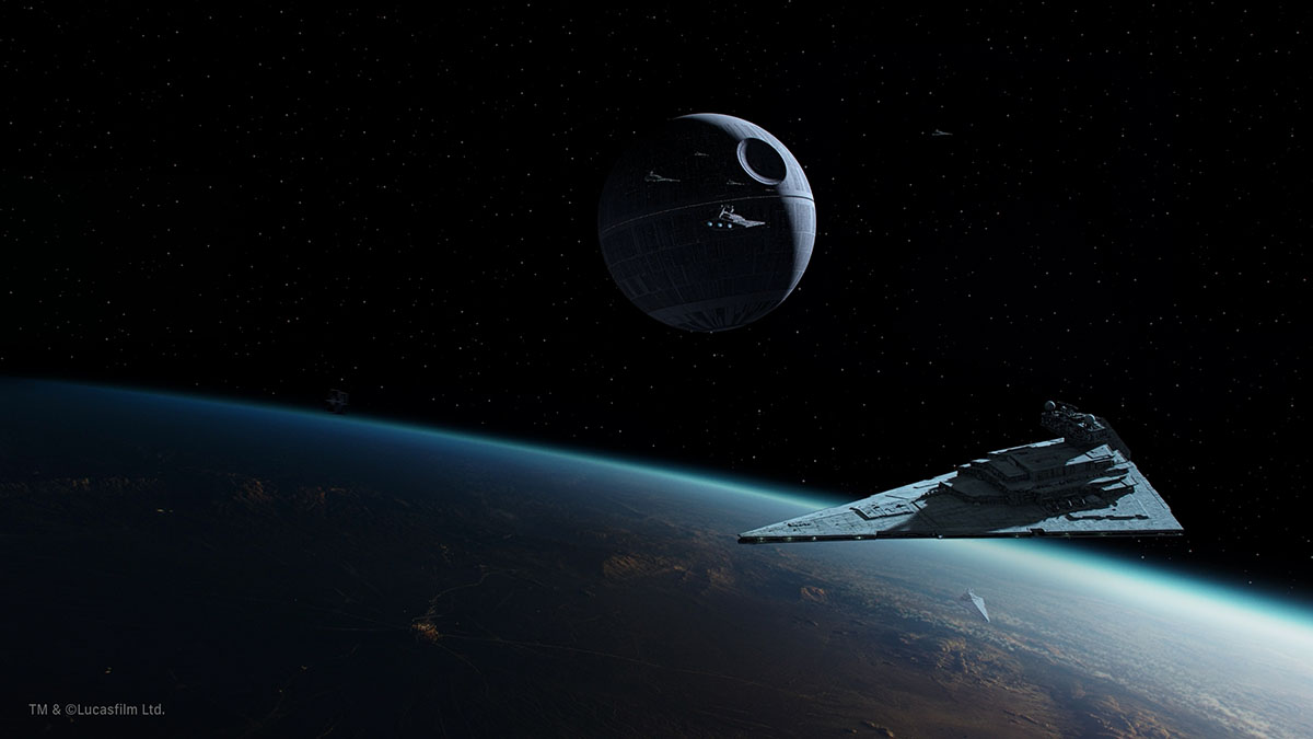 「ジェダ」からの「デス・スター」