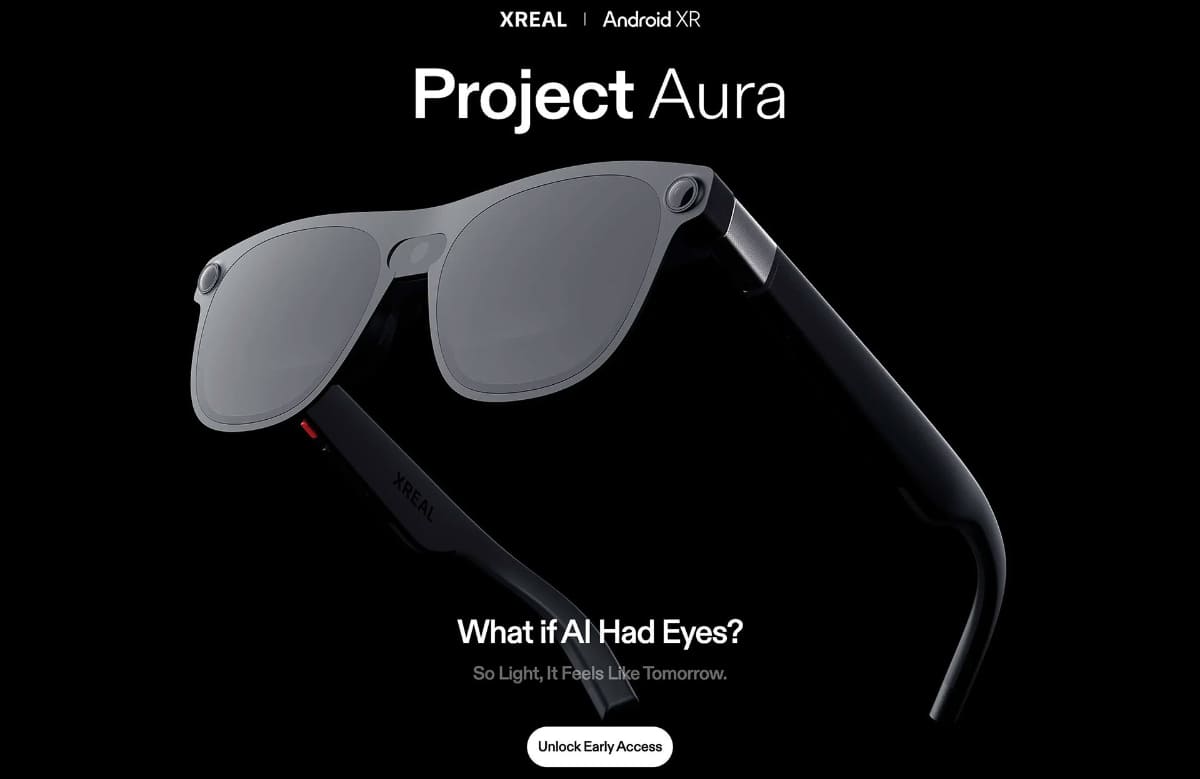 XREALのAndroid XR機「Project Aura」。詳細は別記事で